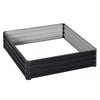 120x120cm Raised Garden Bed Planter Kit - Easy Setup, Grey - Grow Flowers & Vegetables Outdoors