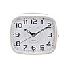 HOMETIME ALARM CLOCK SQUARE WITH ILLUMINATED BUTTON WHITE CASE