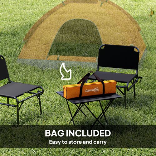 Outsunny Camping Tent for 2 Person Dome Tent w/ Storage Pocket Orange