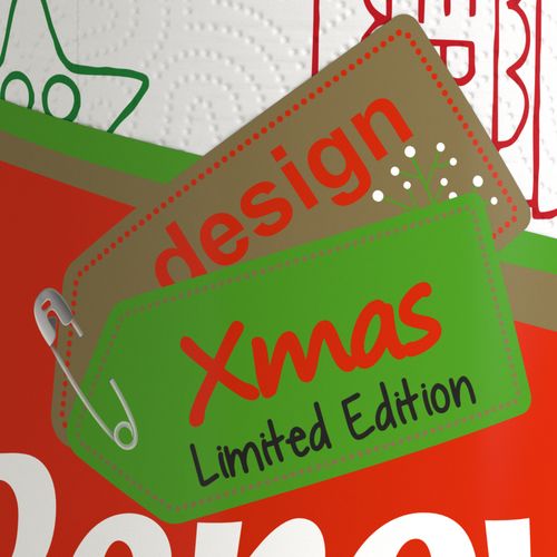 Renova Festive Christmas Kitchen Roll 1 Roll Per Pack XXL Durable Holiday Paper Towels Decorative Designs 120 Sheets
