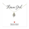 Flower Girl Necklace & Thank You Card