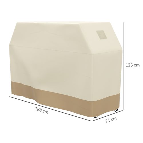Outsunny Pergola Shade Cover Replacement Canopy for 4 x 3(m) Pergola, Beige