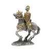 16th Century Mounted Knight Collectable Figure (hand-cast statue sculpture) 10cm Height
