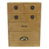 6 Drawer Storage Cabinet, Assorted Size Drawers