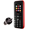 TTfone TT150 Red Dual SIM - High Quality Cheap Mobile Phone with Mains Charger, Giff Gaff Pay As You Go