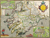 Radnorshire Historical Map 1000 Piece Jigsaw Puzzle (1610)