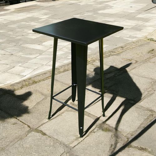 60X60X115CM BLACK METALTABLE