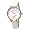Premium Dragonfly Leather Strap Watch - Elegant White - RF011.4