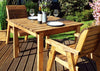 Premium Solid Wood Two Seater Table Set - Stylish Outdoor Dining | Charles Taylor | Sustainable & Durable