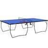 SPORTNOW 9FT Folding Table Tennis Table w/ 8 Wheels, for Indoors