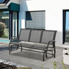 Outsunny 3-Seat Glider Rocking Chair for 3 People Garden Bench Grey
