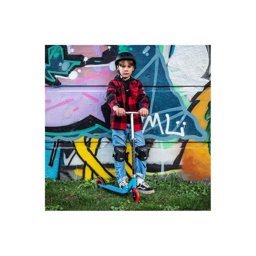 Xootz Kids' Folding Kick Scooter with Adjustable Handlebars - Blue