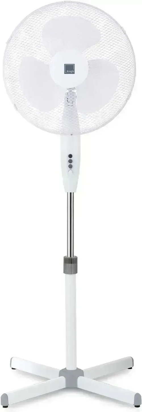 Knight 16" Pedestal Stand Fan, Energy Class A++ (White)