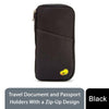 Secure and Stylish Zip-Up Travel Document and Passport Holders, Choose Your Colour