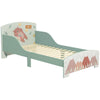ZONEKIZ Toddler Bed Frame, Kids Bedroom Furniture for Ages 3-6 Years, Green