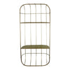 Premium Gold Metal Double Storage Shelf - High-Quality Design - 17 x 77 x 36cm