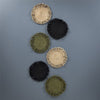 Premium Jute Star Placemats - Natural - Set of 2 - 36x36cm