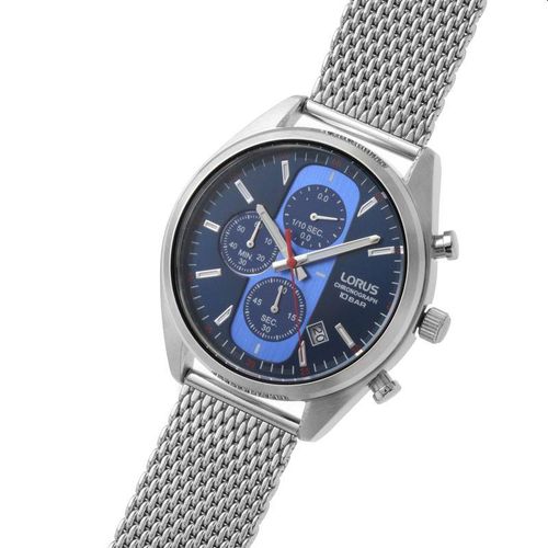 Lorus Men's Stainless Steel Mesh Bracelet Chronograph Watch RM353GX9