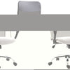 HOMCOM Executive Office Chair High Back Mesh Back Seat Desk Chairs, Light Grey