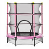 HOMCOM 5.2FT Kids Trampoline - Pink | Safety Enclosure | Indoor Outdoor | High Quality