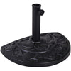 Outsunny 9kg Half Round Parasol Umbrella Base Resin Outdoor Garden Furniture