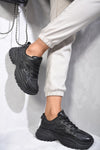 Kyleigh Wedge Lace-Up Chunky Trainers | Boost Your Style with Comfort and Height!