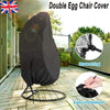 Waterproof Double Egg Chair Cover Hanging Swing Hammock Rattan Outdoor Furniture