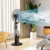 HOMCOM Spray Misting Fan, Pedestal Fan w/ Oscillation, Tilt, 4 Speeds