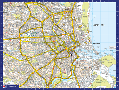 A to Z Map of Aberdeen 1000 Piece Jigsaw Puzzle