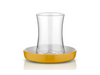 Istanbul Tiryaki Tea Glass and Saucer - Yellow