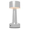 Premium HOMCOM LED Cordless Table Lamp - Battery Operated for Bedroom - High-Quality Silver Design