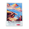 Vintage Metal Sign - British Railways Retro Advertising, Ilfracombe