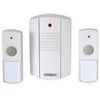 Omega Twin Bell Button Cordless Portable Door Chime Set Upto 75m Range- 17630
