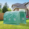 Outsunny Polytunnel Walk-in Greenhouse with Zip Door and Windows - Superior Quality Greenhouse for Optimal Plant Growth