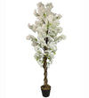 150cm Artificial White Cherry Blossom Tree - High-Quality, Realistic Decor for Home & Office