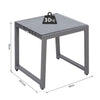 Rattan End Table Side Coffee Desk Outdoor Patio Garden Furniture