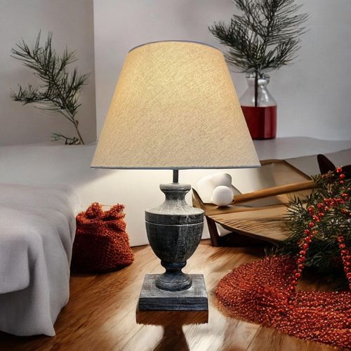 37CM TRADITIONAL LAMP AND SHADE