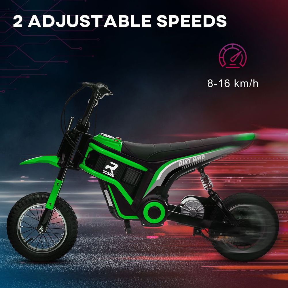 HOMCOM 24V Kids Electric Motorbike - Green