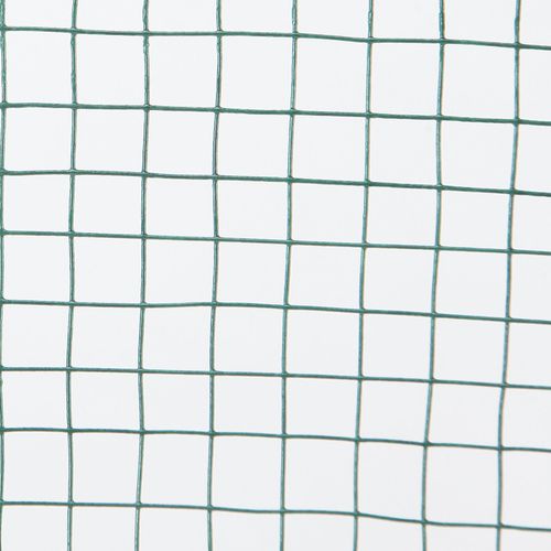 Green PVC Coated Chicken Wire Mesh 6M Fencing Garden Barrier Metal Fence