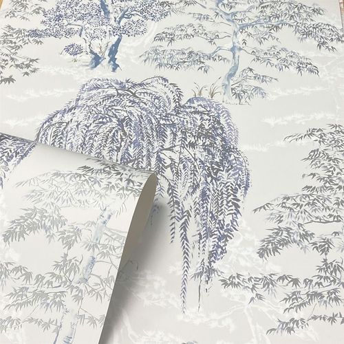 Oriental Garden Soft Blue sw12 wallpaper