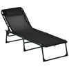 Ultimate Outdoor Relaxation: Reclining Sun Lounger Bed, Foldable & Portable - Premium Quality Furniture