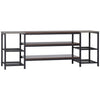 TV Unit Cabinet for TVs up to 65Inches with Shelves Brown and Grey HOMCOM