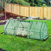 Portable Greenhouse Steel Frame | Grow Vegetables & Flowers | UV-Resistant Zipper Door Cover