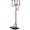 SPORTNOW Kids Adjustable Basketball Hoop: Height 1.8-2m, Portable Stand, Wheels