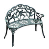 Antique Green Cast Aluminum Garden Bench
