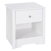 53Wx42.5Dx59H cm Bedside Table-White