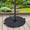 Portable Umbrella Base Stand Weights - Sand & Water Filled - Holds 13kg - HDPE Plastic - Outsunny