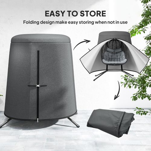 Outsunny Hanging Egg Chair Cover Swing Chair Cover Waterproof, 196 x 230 cm