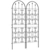 Outsunny Set of 2 Metal Garden Trellis, Outdoor Trellis Panels, 150 x 50 cm