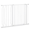 Ultimate Pet Safety Gate - PawHut Wide Stair Gate, 75-115cm, White